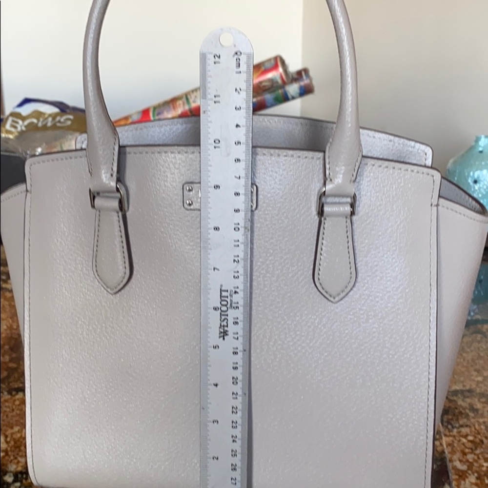 Kate spade satchel silver/gray